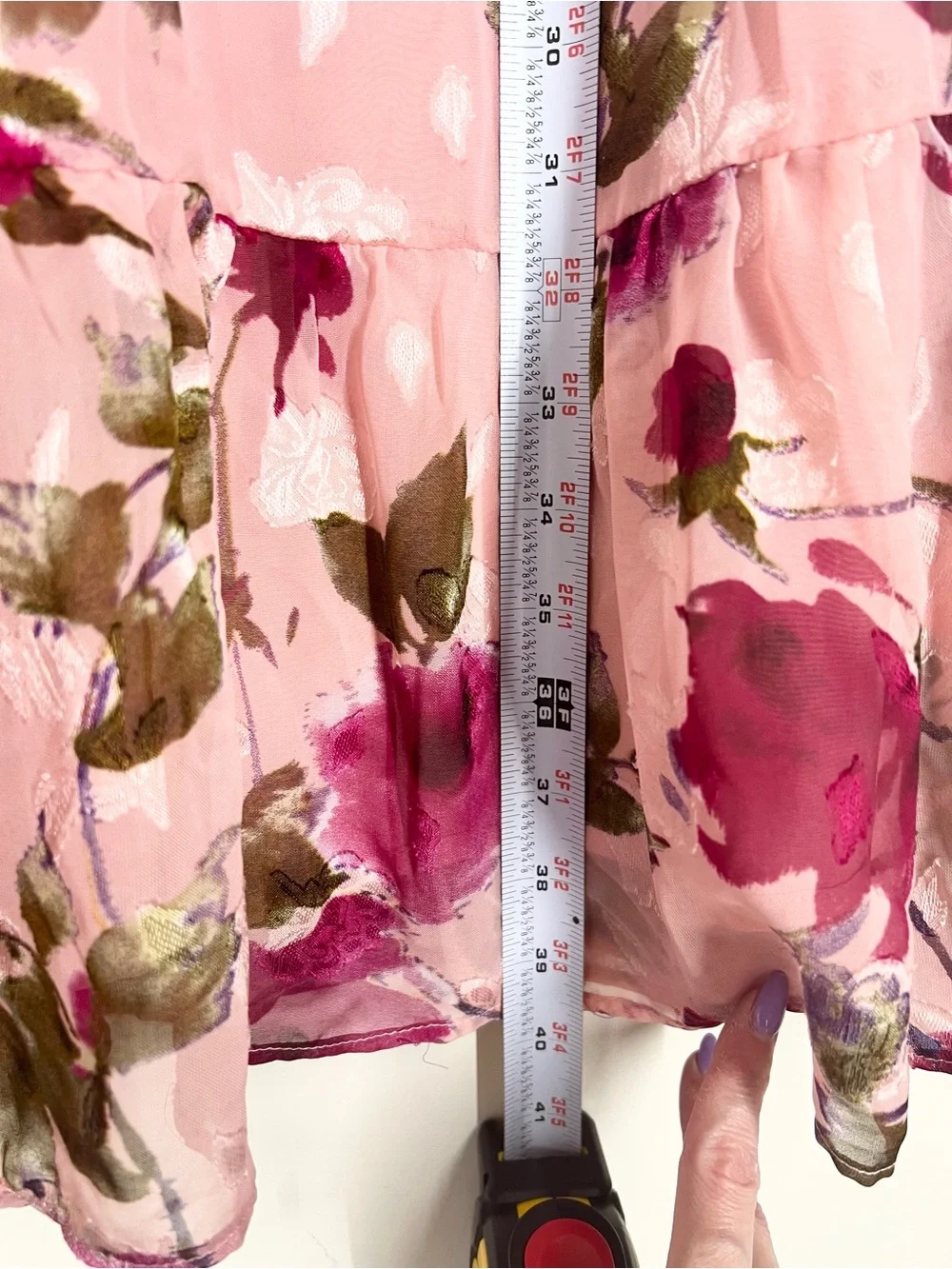 Lulu’s Pink Floral Tie-Shoulder Midi Dress - Picture 14 of 14